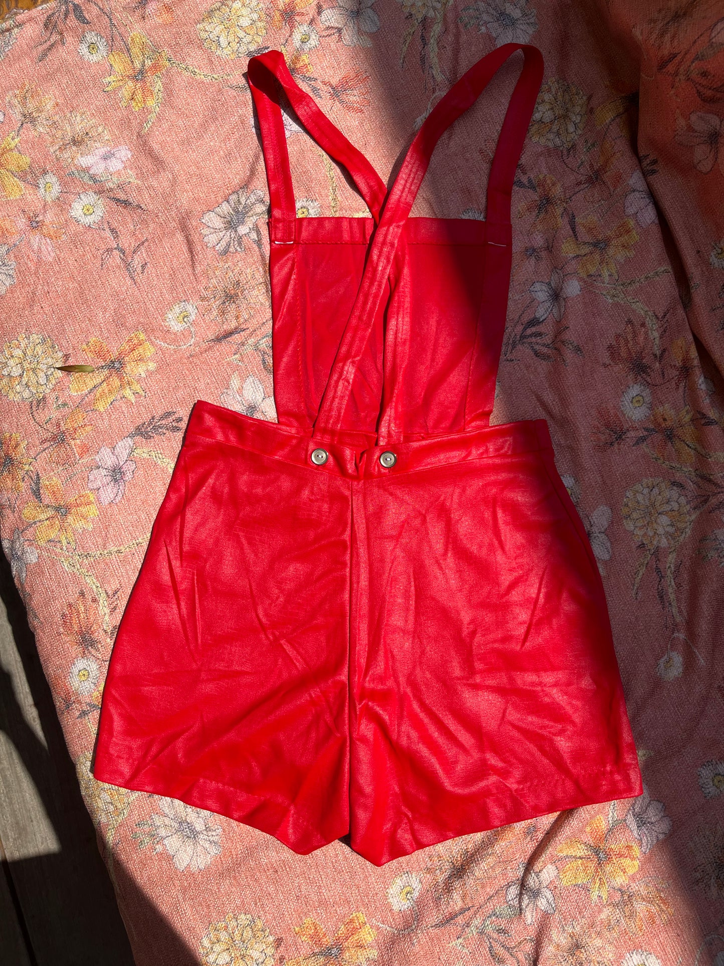 Lena Leather look 70's jumpsuit hotpants