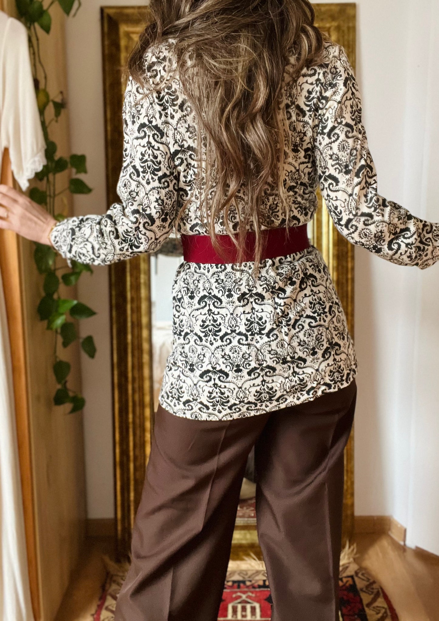 Vintage tuniek black & white