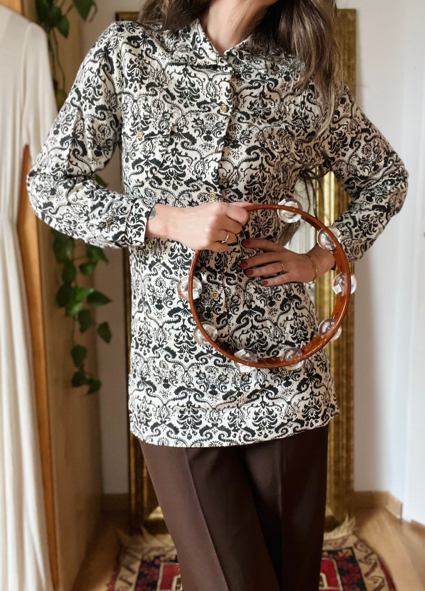 Vintage tuniek black & white