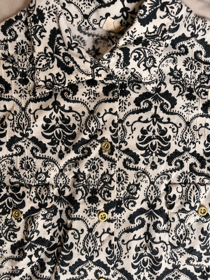 Vintage tuniek black & white