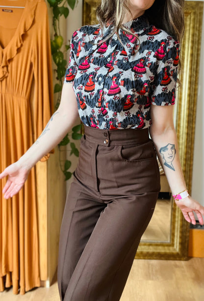 Cute vintage blouse Dancing Queen