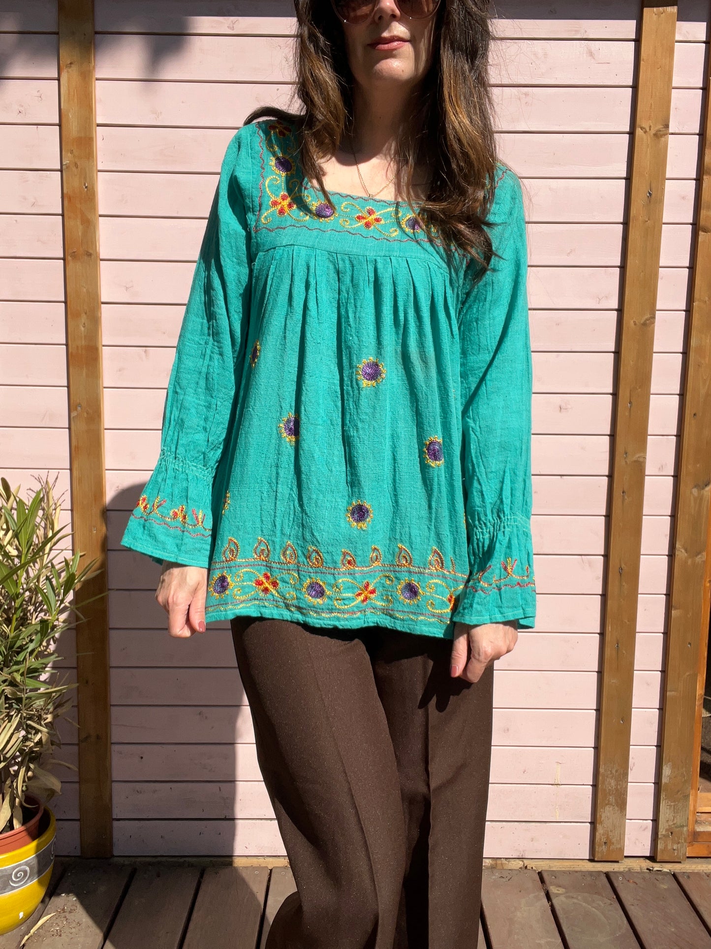 Talulah Indian cotton shirt S