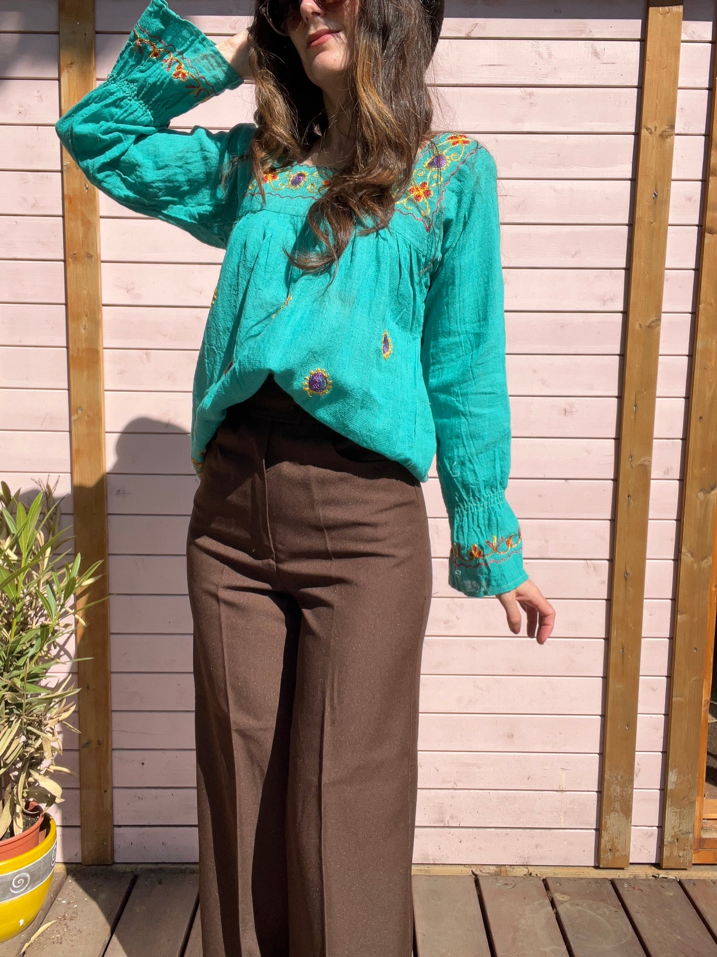 Talulah Indian cotton shirt S