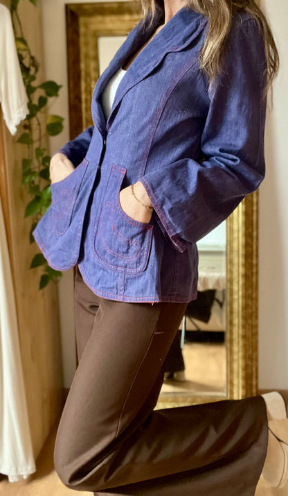 Seventies Denim Blazer Dory