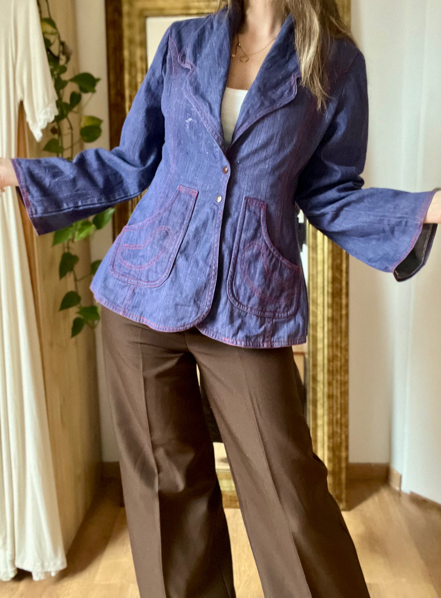Seventies Denim Blazer Dory