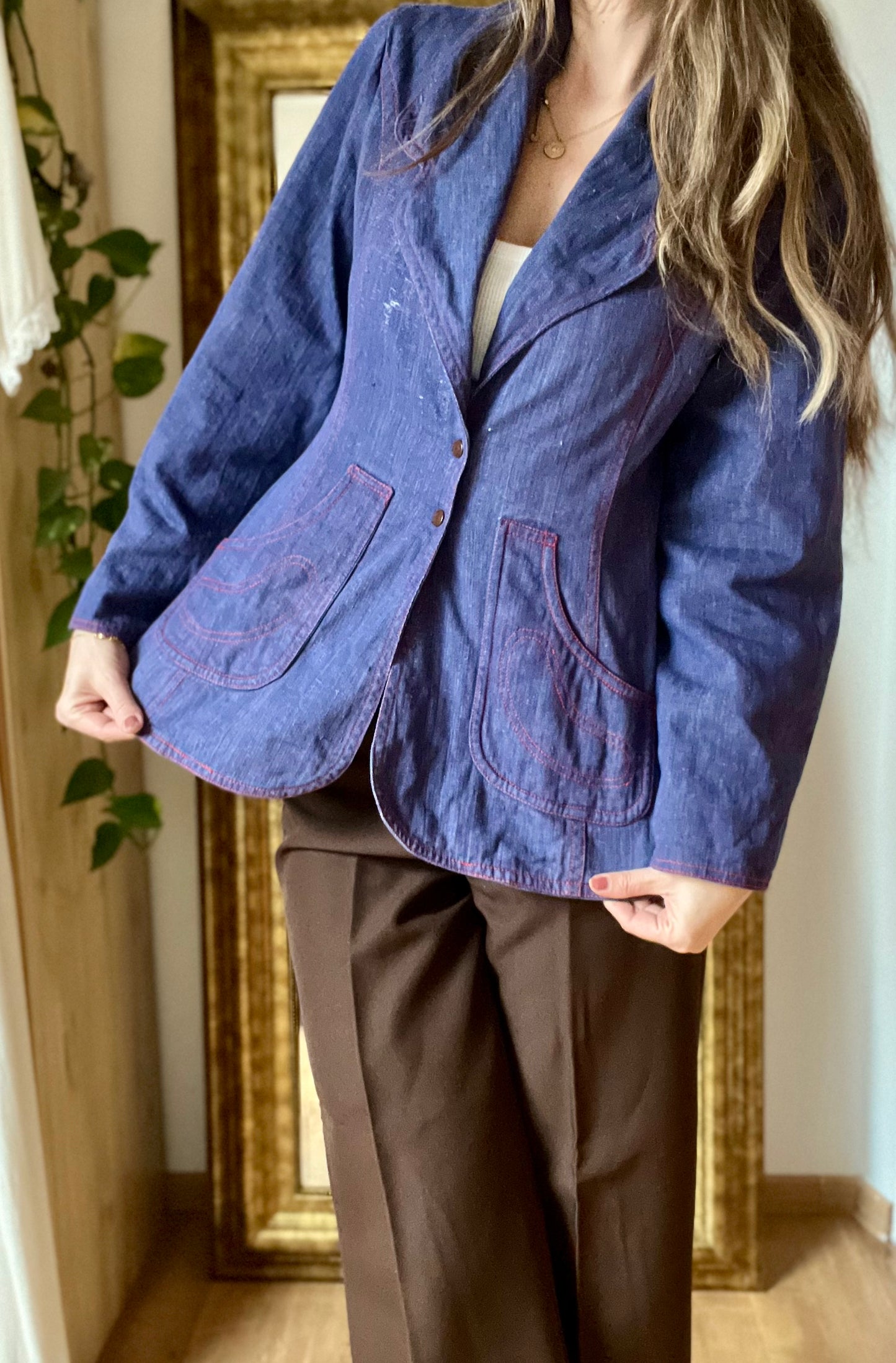 Seventies Denim Blazer Dory
