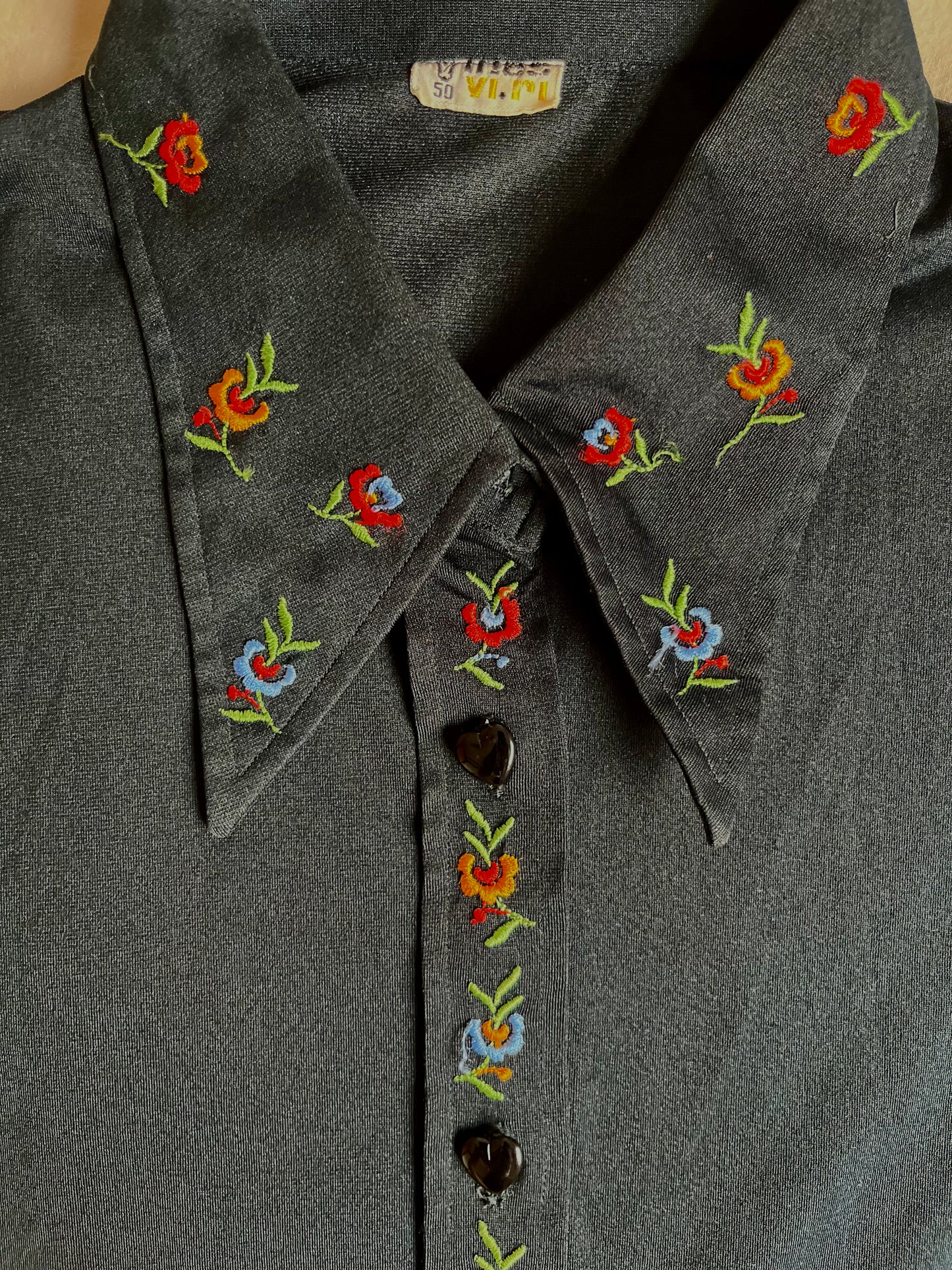 Vintage blouse met borduursel